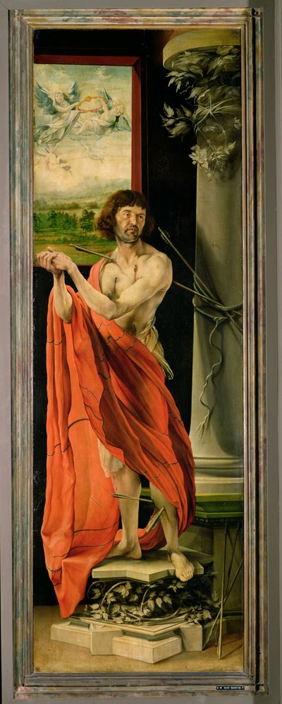 San Sebastián, del Retablo de Isenheim, c.1512-16 de Matthias Grünewald